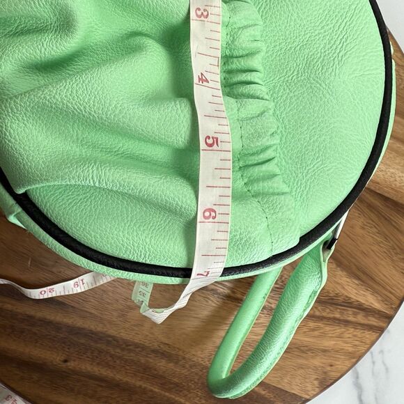 *VTG* FOX RACING Speedy Style Mint Green Handbag Zip Double Handle Purse - Picture 9 of 11